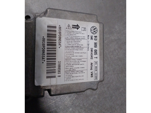 Блок подушек безопасности 1K0909605T, 5WK43412 Volkswagen Jetta V