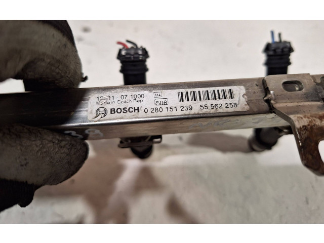 Топливная рампа 0280158181 Opel Meriva B для двигателя A14XER