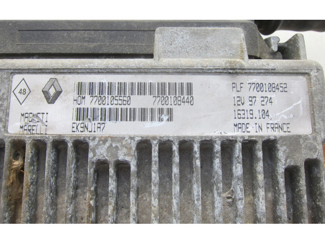 Блок управления двигателя 7700108452, 7700105560   Renault Twingo I