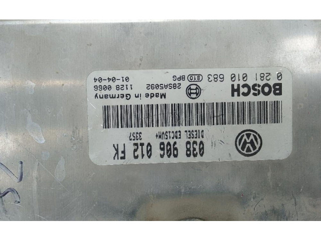 Řídící jednotka 038906012 Skoda Fabia Mk3 (NJ) 2014