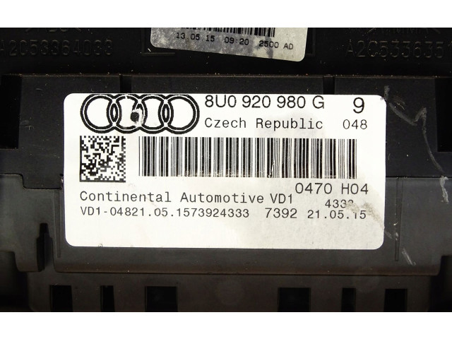 Панель приборов 8U0920980G   Audi Q3 8U       