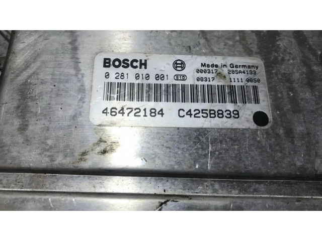 Блок управления двигателя 0281010001   Lancia Lybra