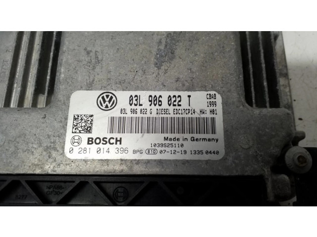 Řídící jednotka 0281014396, 03L906022T Volkswagen Tiguan 2008