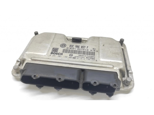 Блок управления двигателя 03C906057F, 0261201139 Skoda Fabia Mk2 (5J)