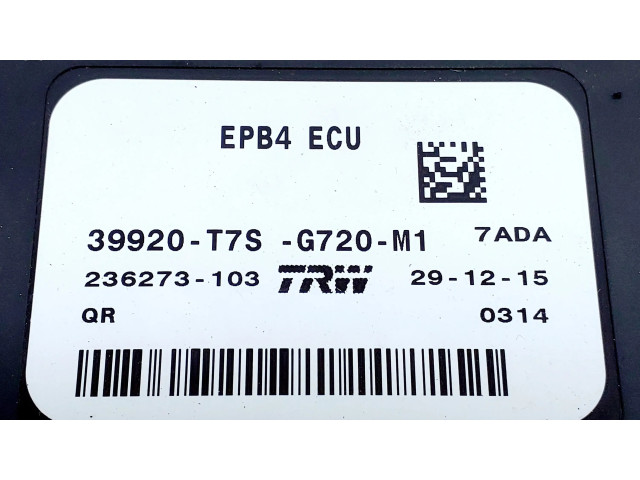 Блок управления двигателем Блок управления 39920T7SG720M1   Honda HR-V