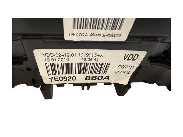 Přístrojová deska Volkswagen Transporter - Caravelle T5 2014 7E0920860A, 1019015467