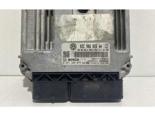 Блок управления двигателя 03C906026AA, 0261S08075 Volkswagen Jetta VI