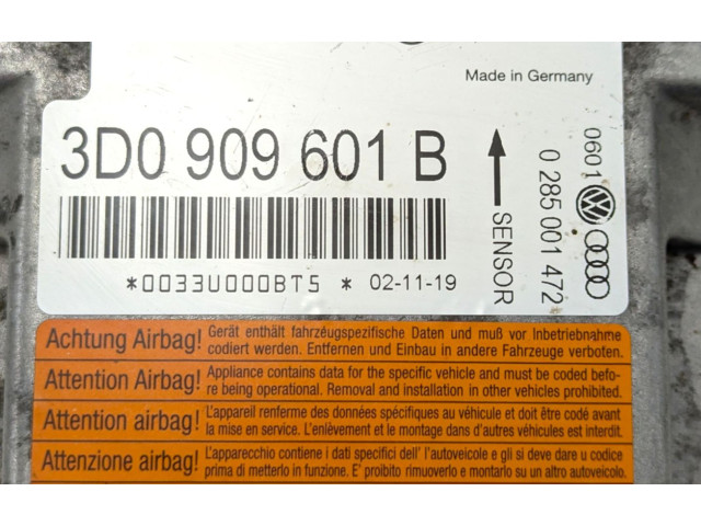 Блок управления надувных подушек 0285001472, 3D0909601B   Volkswagen Touareg I