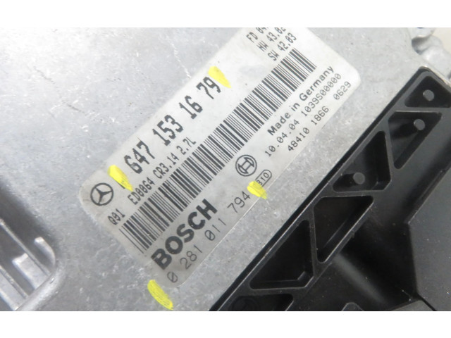 Řídící jednotka 0281011794, 6471531679 Mercedes-Benz E AMG W211 2004