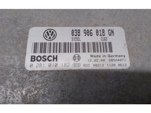 Блок управления двигателя 038906018GN, 0281010182 Skoda Octavia Mk1 (1U)