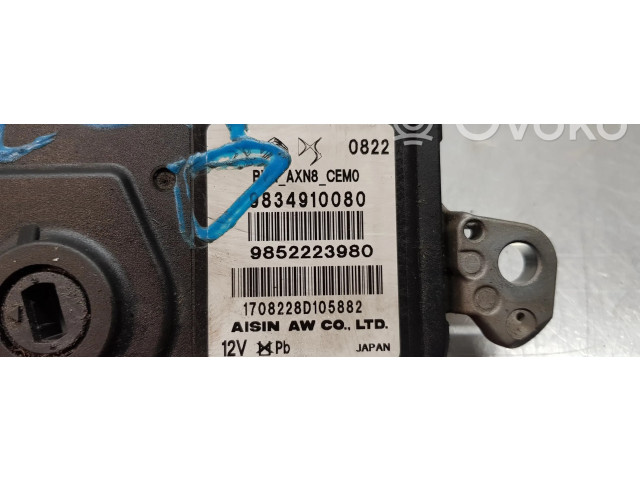 Блок управления коробкой передач 9834910080, 9852223980   Peugeot 2008 II