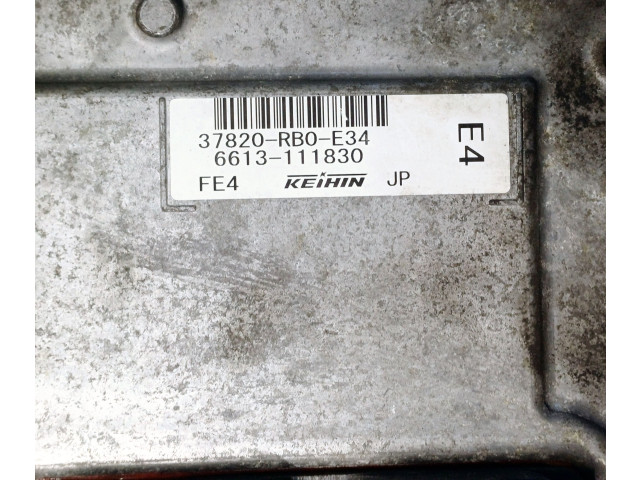 Блок управления двигателя 37820RB0E34   Honda Jazz