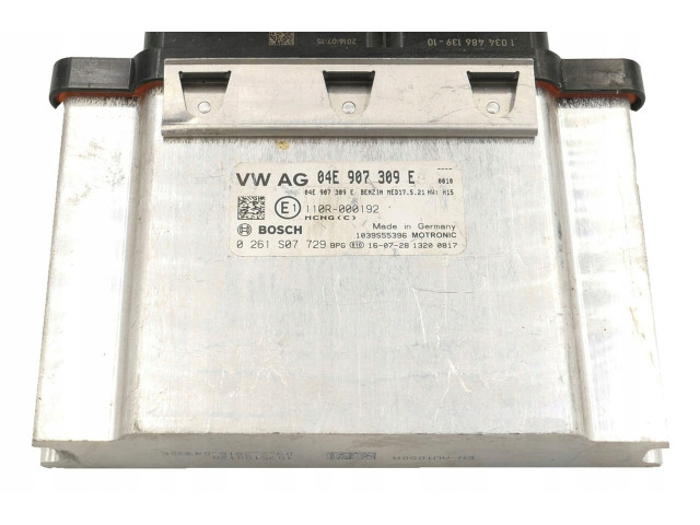 Блок управления двигателя 04E907309E, 0261S07729 Skoda Octavia Mk3 (5E)