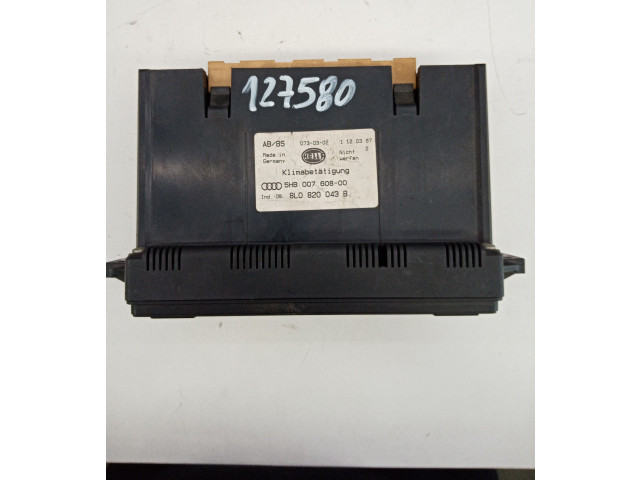 Блок управления климат-контролем 8L0820043BHELLA, 5HB007608-00 Audi A3 S3 8L