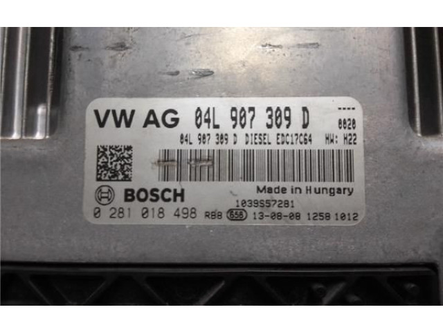 Блок управления 04L907309D, 04L907309D Skoda Octavia Mk3 (5E)