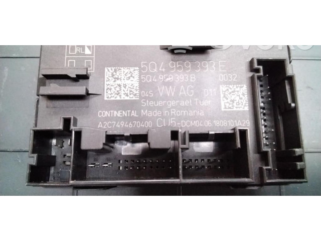 Блок комфорта 5Q4959393E, 5Q4959393B Skoda Octavia Mk3 (5E)