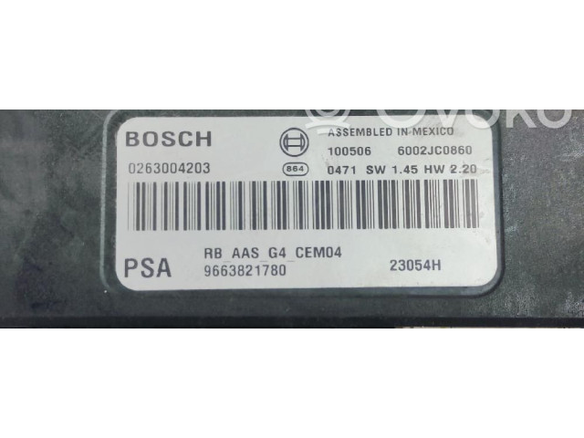 Блок управления 9663821780 Citroen C5