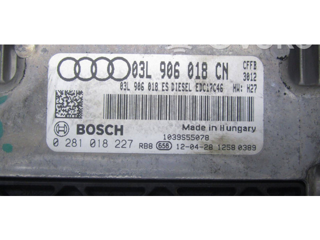 Блок управления двигателя 0281018227 Audi Q3 8U