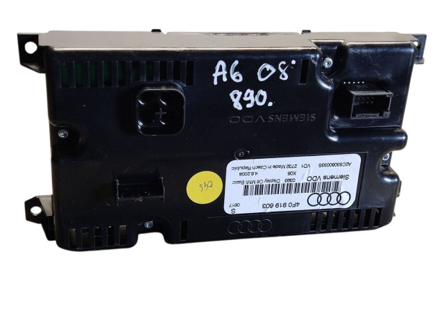 Дисплей 4F0919603, A2C53080033 Audi A6 S6 C6 4F