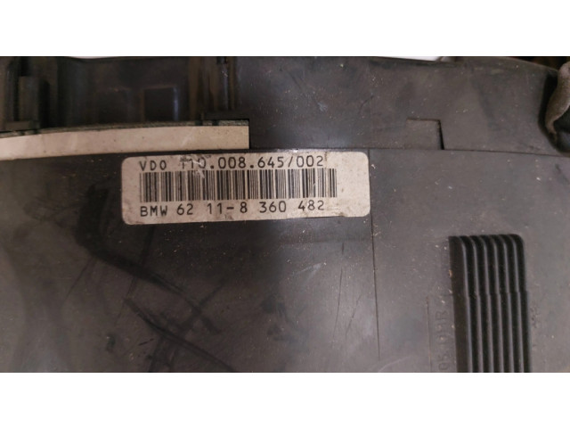 Přístrojová deska  BMW 3 E36 1995 62118360482, 110008645002  