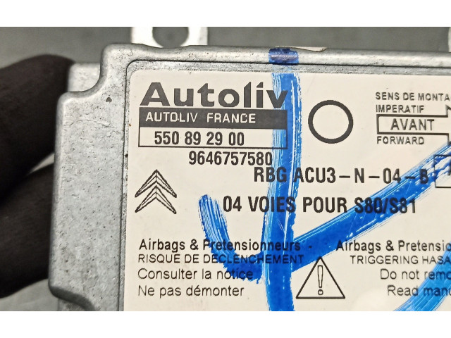 Блок подушек безопасности 9646757580, 550892900 Citroen Saxo