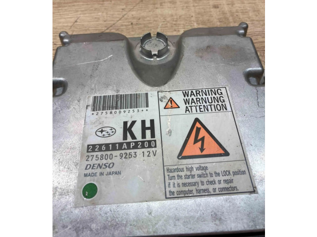 Блок управления двигателем Блок управления 22611AP200, 2758009253   Subaru Forester SH