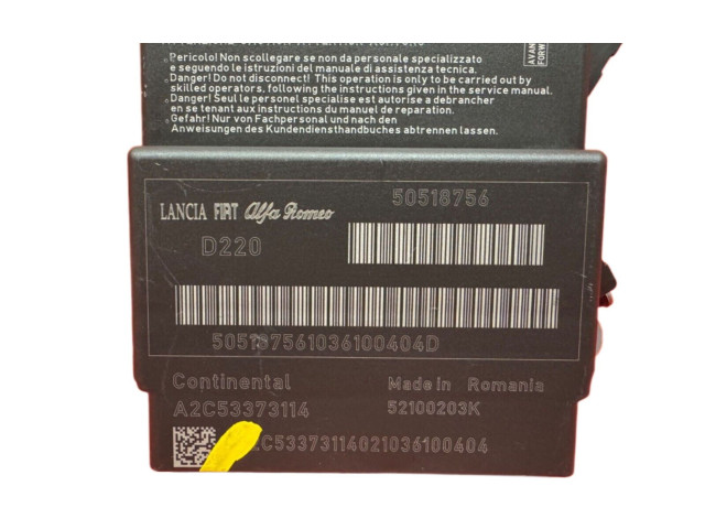 Блок подушек безопасности 50518756, D220 Alfa Romeo Mito