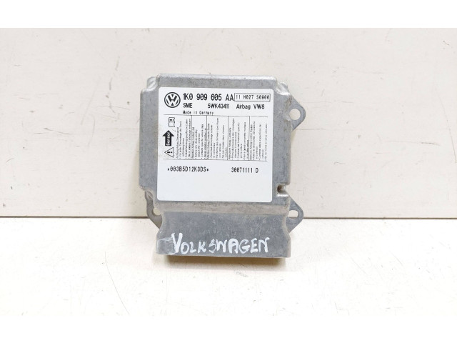 Блок подушек безопасности 1K0909605AA, 5WK43411 Skoda Octavia Mk2 (1Z)