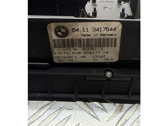Блок управления климат-контролем 3417544, 5HB00877709   BMW X3 E83