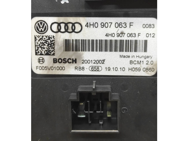 Блок комфорта 4H0907063F, 20012002   Audi A7 S7 4G   