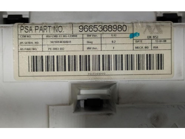 Панель приборов 9665368980, 30210140368041 Citroen C5