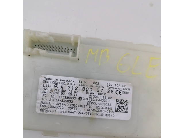 Блок управления A2129010107, 2701A335033 Mercedes-Benz GLE (W166 - C292)