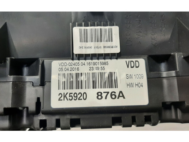 Панель приборов 2K5920876A Volkswagen Caddy