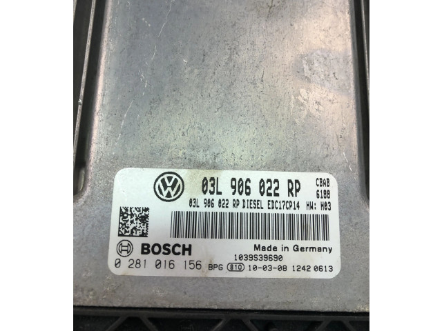 Řídící jednotka 03L906022RP, 0281016156 Volkswagen Tiguan 2011
