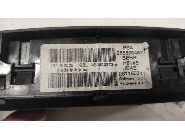 Блок управления климат-контролем 9658084577, 281160311   Citroen C4 I