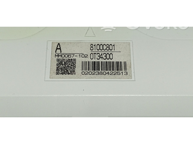 Панель приборов 8100C801, 0T34300 Mitsubishi ASX