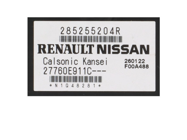 Блок управления климат-контролем 285255204R Dacia Jogger