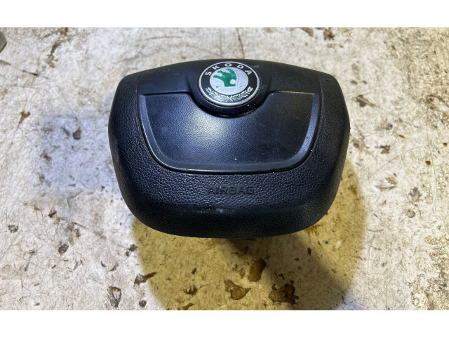 Подушка безопасности водителя 5J0880201K Skoda Fabia Mk2 (5J)