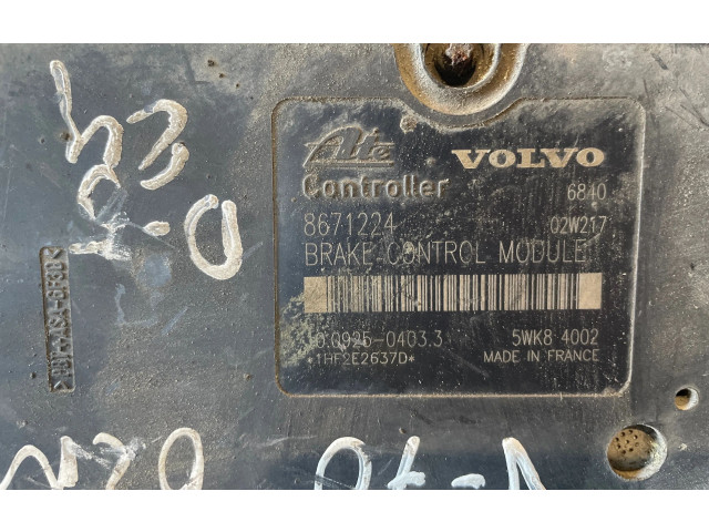 Блок АБС 8671224, 10092504033   Volvo  V70  2000 - 2004 года