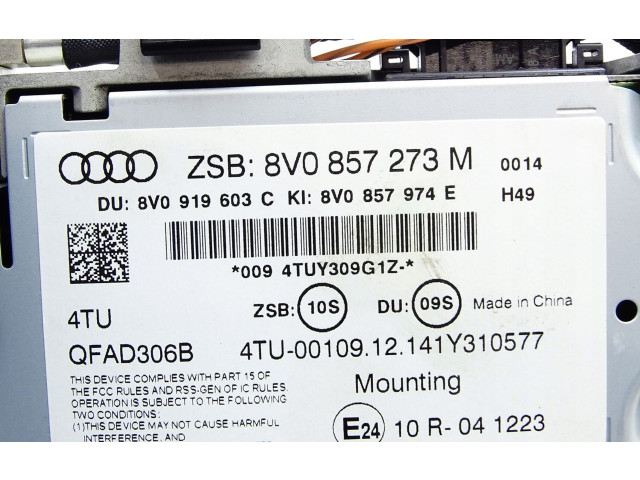 Дисплей 8V0857273M Audi A3 S3 8V