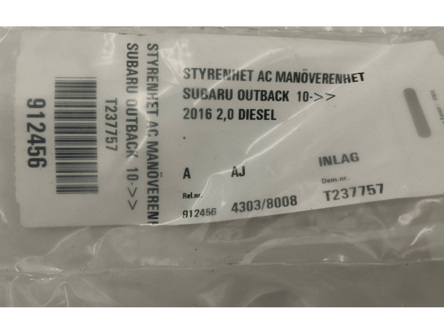 Блок управления климат-контролем 72311, AL130   Subaru Outback (BS)