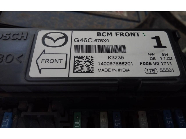 Pojistková skříňka Řídící jednotka BSM G46C675X0, F005V01711 Mazda CX-5 2015