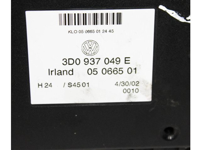 Блок комфорта 3D0937049E Volkswagen Phaeton