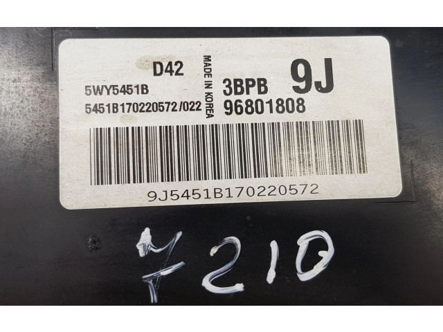 Блок управления двигателя 96801808 Chevrolet Matiz