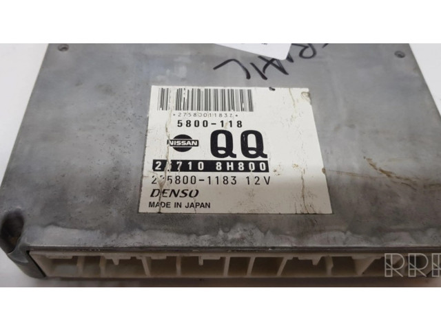 Řídící jednotka 237108H800, 2758001183 Nissan X-Trail T30 2002