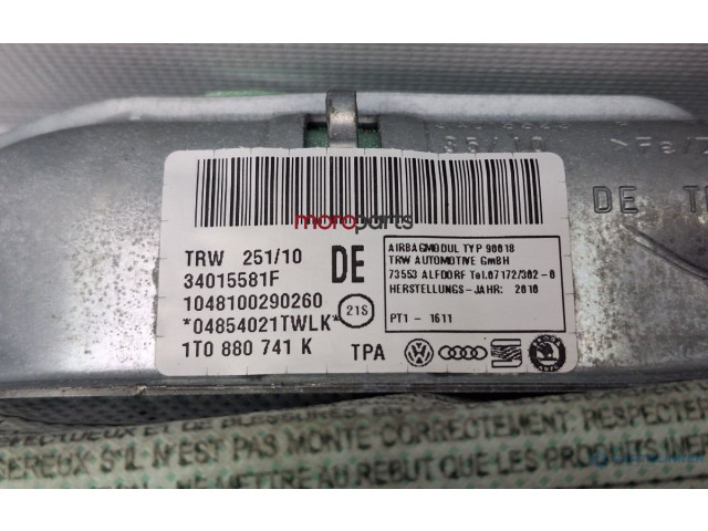 Боковая подушка безопасности 1T0880741K, 1T0880741K   Volkswagen Touran II