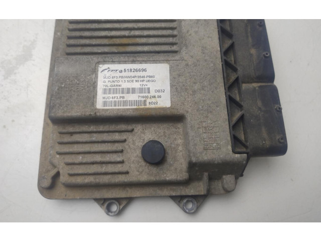 Řídící jednotka 51826696 Fiat Punto (199) 2008