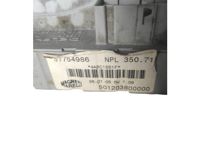 Комплект блоков управления 188A9000 Fiat Idea