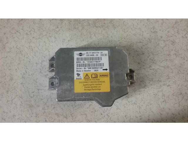 Блок подушек безопасности 65773451779, 220440833 Mini One - Cooper Coupe R56