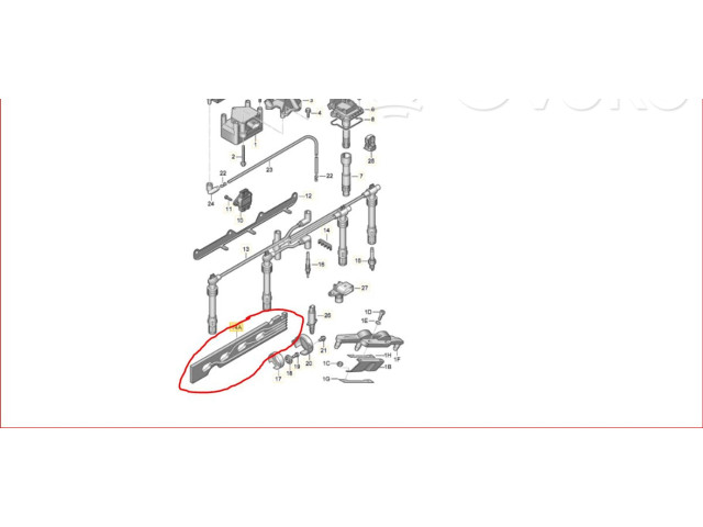 Блок предохранителей 036905487A, 036905487A Volkswagen Golf IV